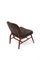 Easy Chair in Dark Brown Fur 4