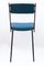 Mid-Century Chair in Blue Imitation Leather with Wooden Structure from RB Rossana, 1950s 7