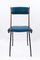Mid-Century Chair in Blue Imitation Leather with Wooden Structure from RB Rossana, 1950s, Image 8