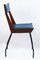 Chaise Mid-Century en Imitation Cuir Bleu avec Structure en Bois de RB Rossana, 1950s 5