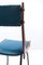 Chaise Mid-Century en Imitation Cuir Bleu avec Structure en Bois de RB Rossana, 1950s 21