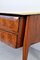 Italienisches Sideboard aus Nussholz, Carrara Marmor & Messing, 1960er 13