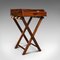 Antique English Victorian Mahogany Butler's Stand, 1900s, Image 1