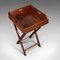 Antique English Victorian Mahogany Butler's Stand, 1900s, Image 7