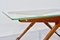 Table Console Mid-Century en Bois, Laiton et Verre par Cesare Lacca, Italie, 1960s 6