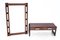 Rosewood Mirror with Commode, 1960s, Set of 2, Image 1