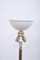 Brass Floor Lamp with Large Lampshade 5