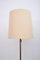 Brass Floor Lamp with Large Lampshade 2