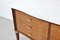 Italienisches Sideboard aus Nussholz, Carrara Marmor & Messing von Cantu, 1960er 11