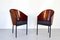 Italian Enameled Steel & Plywood Costes Dining Chairs by Philippe Starck for Driade, 1980s, Set of 2 1