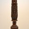 Antique Carved Floor Lamp with Needlepoint Shade 9