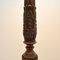 Lámpara de pie antigua tallada con pantalla de punta de aguja, Imagen 9