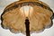 Antike geschnitzte Stehlampe mit besticktem Schirm 10