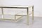 Italian Hollywood Regency Brass & Chrome Coffee Table, 1970s 3