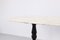 Italienischer Mid-Century Tisch aus Carrara Marmor mit ebonisiertem Holzfuß 8