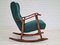 Restored Danish Rocking Chair in Wool & Beech, 1950s or 1960s 6