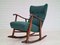Restored Danish Rocking Chair in Wool & Beech, 1950s or 1960s 18