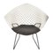 White Diamond Chair, Harry Bertoia für Knoll . zugeschrieben 1