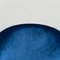 Sillón circular de terciopelo azul, años 70, Imagen 7