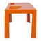 Orangefarbener Fiberglas Couchtisch im Stil von Marc Berthier 7