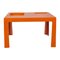 Orange Fiberglass Coffee Table in the Style of Marc Berthier 1