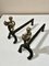 Bronze Andirons, France 1960s, Set of 2 2