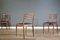 Mid-Century Stühle aus Teak & Kunstleder von G Plan, 1960er, 4er Set 6