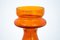 Orange Glass Vase from Barbara Glassworks, Poland, Image 4