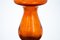 Orange Glass Vase from Barbara Glassworks, Poland 3