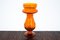 Vase en Verre Orange de Barbara Glassworks, Pologne 1