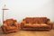 Velvet Lounge Chair and Sofa Set, 1970s, Set of 3, Image 6