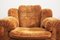 Velvet Lounge Chair and Sofa Set, 1970s, Set of 3 15