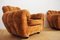 Velvet Lounge Chair and Sofa Set, 1970s, Set of 3, Image 4