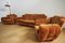 Velvet Lounge Chair and Sofa Set, 1970s, Set of 3, Image 5