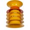 Lámpara colgante danesa vintage en naranja y amarillo, Imagen 5