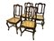 Stühle mit Rattangeflecht, Frankreich, 1750er, 4er Set 1