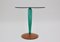 Clear Glass, Green Glass & Beech Clover Leaf Side Table, Italy, 1980s, Image 2