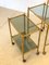 Stackable Trolleys in Brass & Faux Bamboo 1970s, Set of 3 12