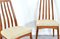 Mid-Century Scandinavian Teak and Wool Dining Chairs, 1960s, Set of 4, Image 2