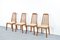 Mid-Century Scandinavian Teak and Wool Dining Chairs, 1960s, Set of 4 1