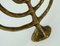 Candelabro brutalista Mid-Century de bronce con siete brazos, años 60, Imagen 4