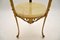 Antique French Style Brass & Onyx Side Table 6