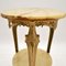 Antique French Style Brass & Onyx Side Table 3