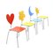 Chaises Colorées par Agatha Ruiz de la Prada pour Amat-3, 2000s, Set de 4 2