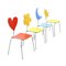 Colored Chairs by Agatha Ruiz de la Prada for Amat-3, 2000s, Set of 4, Image 2