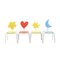 Colored Chairs by Agatha Ruiz de la Prada for Amat-3, 2000s, Set of 4 1