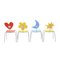 Chaises Colorées par Agatha Ruiz de la Prada pour Amat-3, 2000s, Set de 4 4