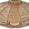 Pendant Lamp in Woven Rattan and Parchment, 1950s 14