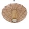 Pendant Lamp in Woven Rattan and Parchment, 1950s 4