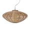 Pendant Lamp in Woven Rattan and Parchment, 1950s, Image 2